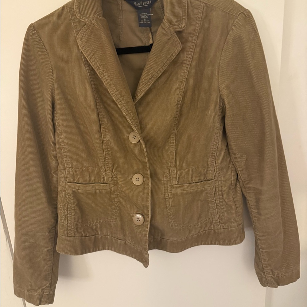 Blazer styled corduroy jacket